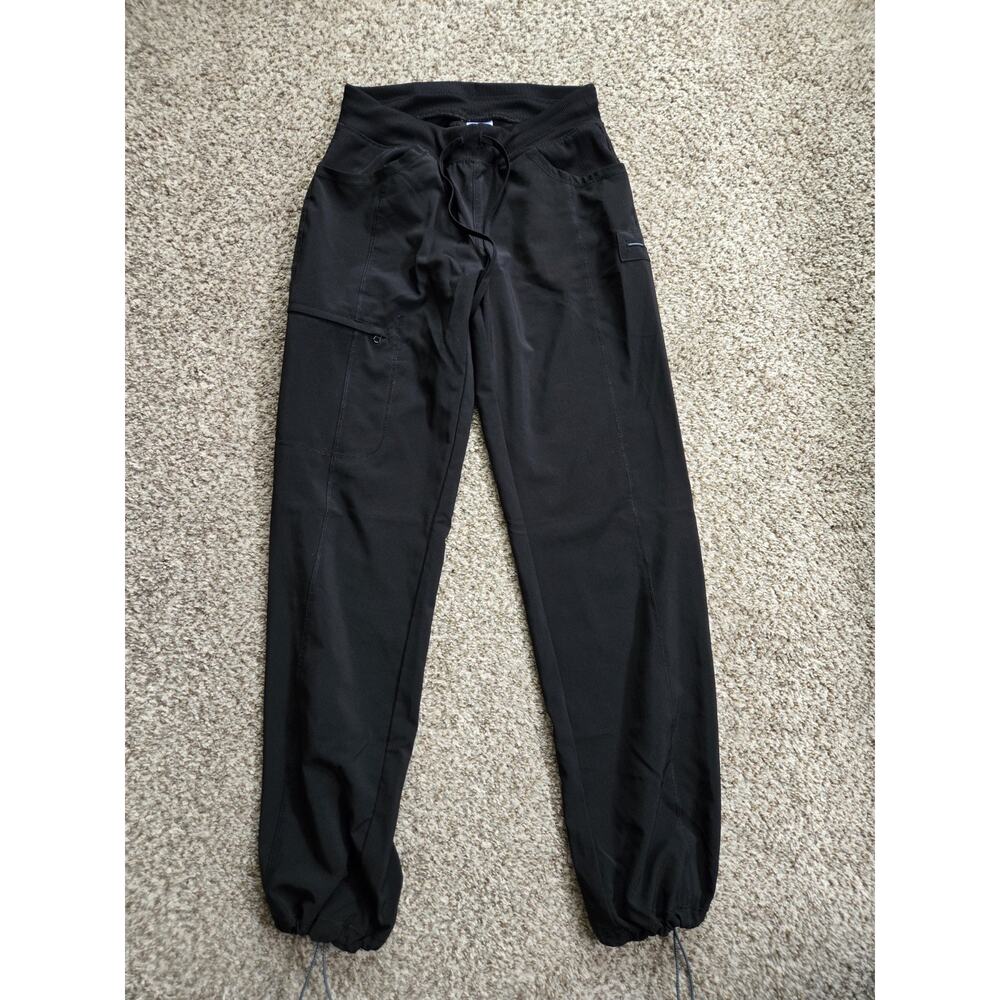 CHEROKEE INFINITY Scrub Pants Women’s S Black Stretch Drawstring Medical Uniform
